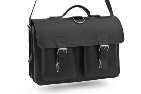 Schultertasche Naturleder 38 cm - 3 Farben - Bild: a3